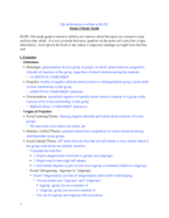 Exam #3 Study Guide
