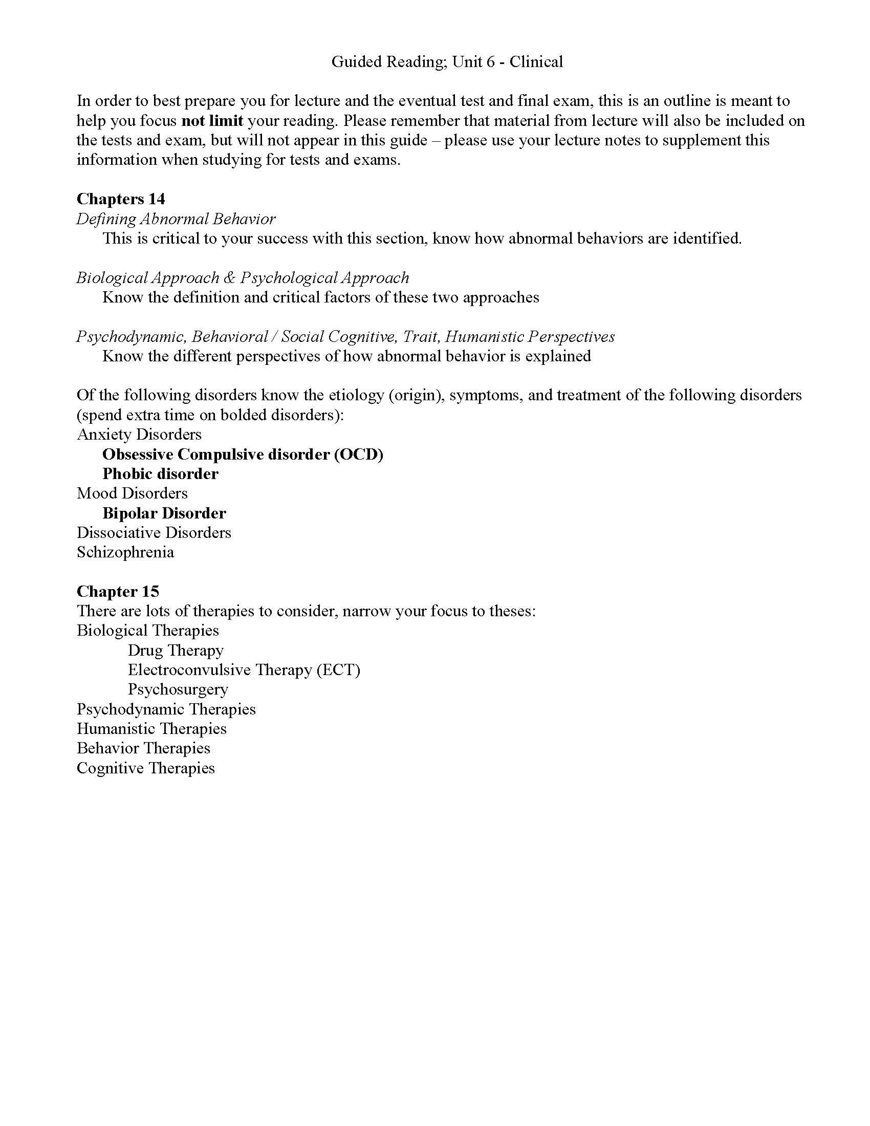 General Psychology