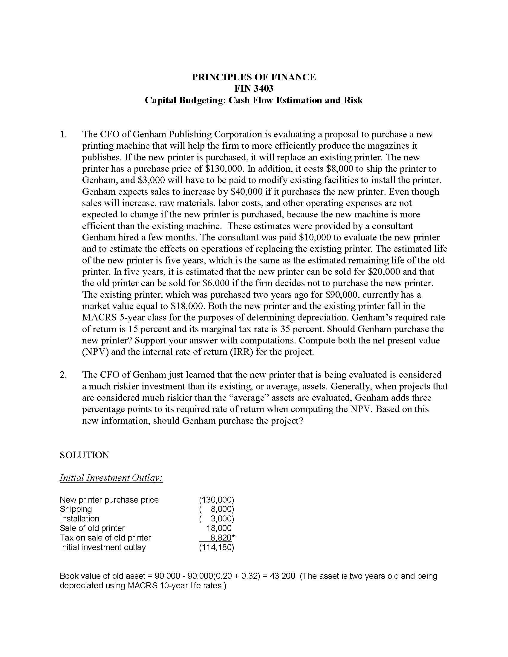 Principles of Finance