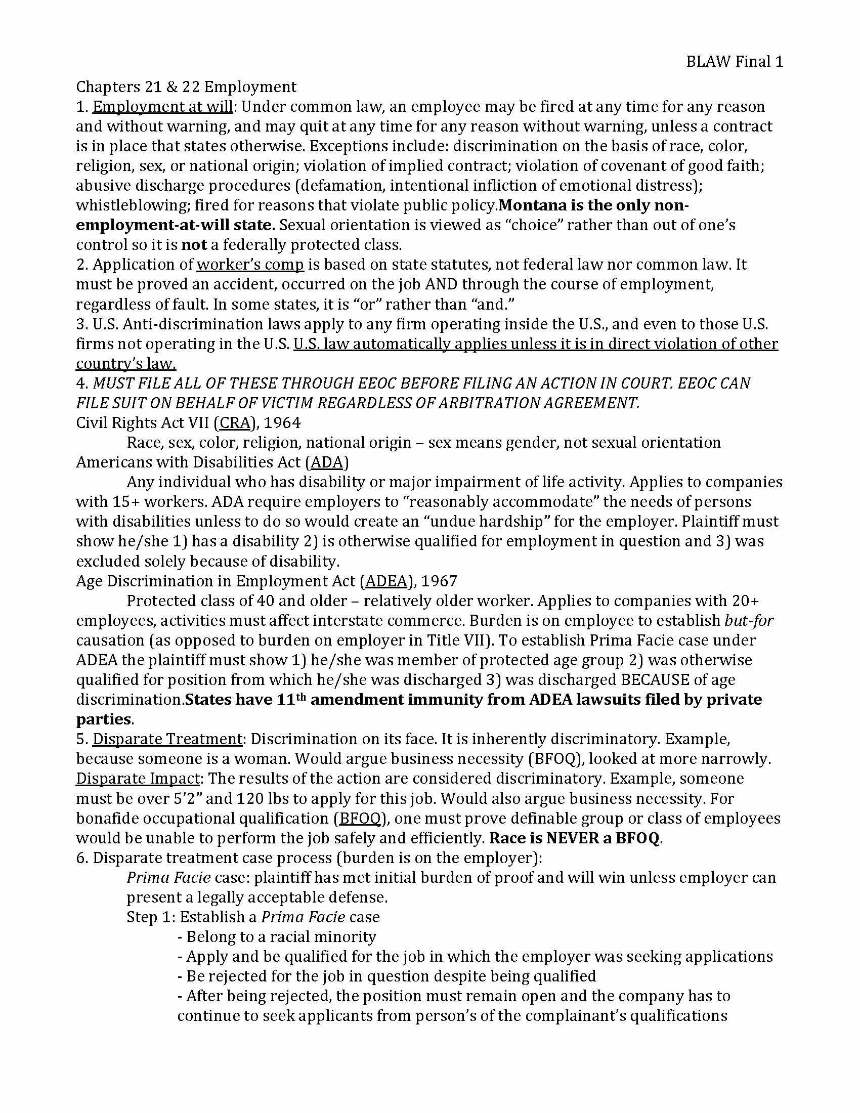 Legal Environment of Business