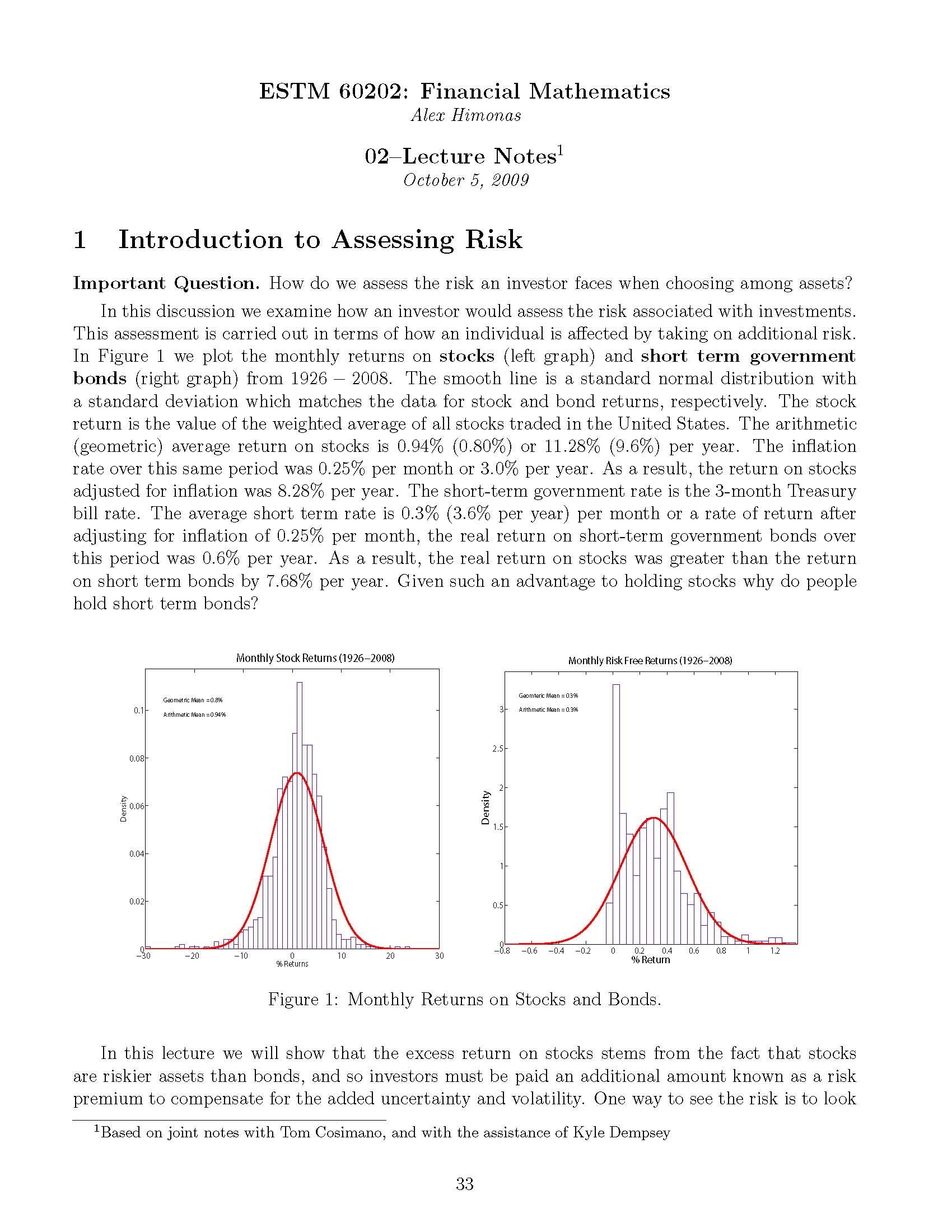 Advanced Financial Topics