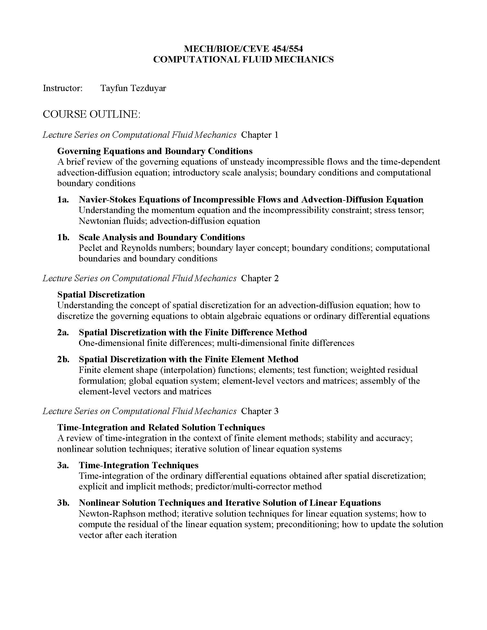 COMPUTATIONAL FLUID MECHANICS