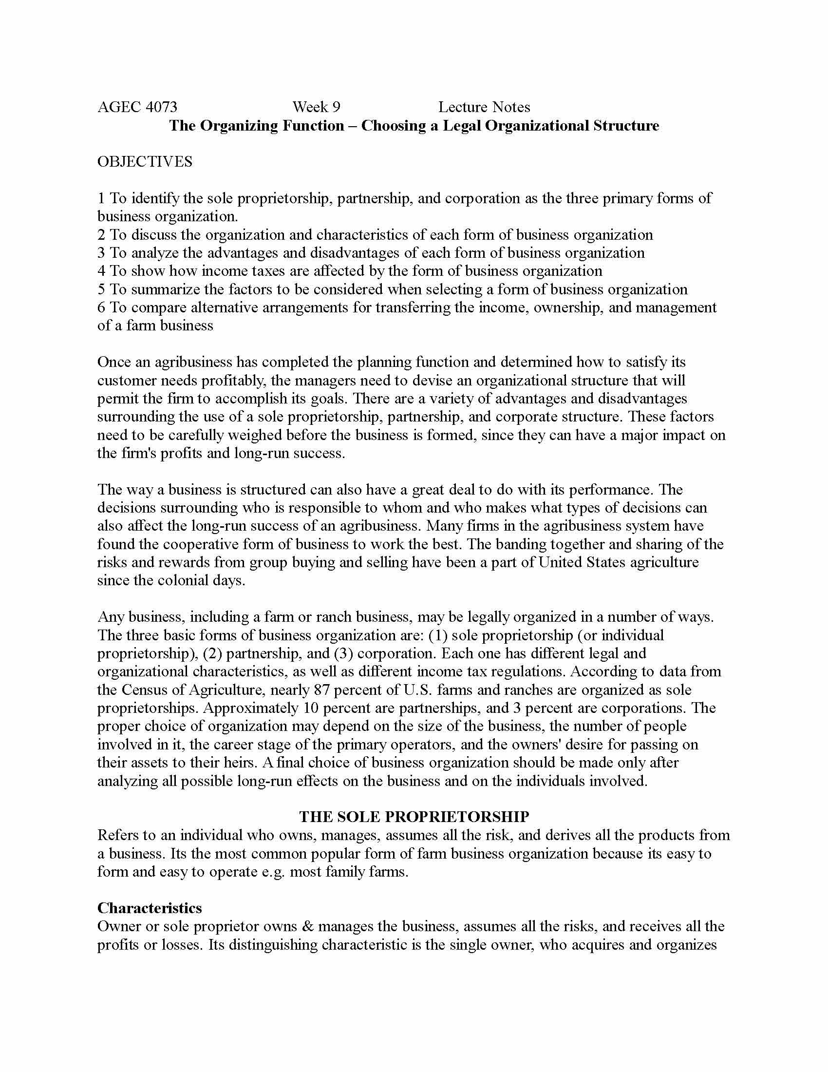 AGRICULTURAL BUSINESS MANAGEMENT