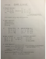 Math 235, Study Guide 1
