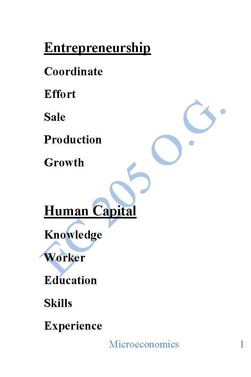 Fundamentals of Economics