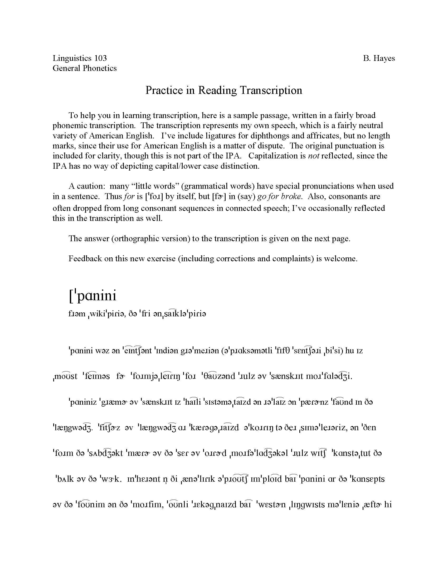 Introduction to General Phonetics