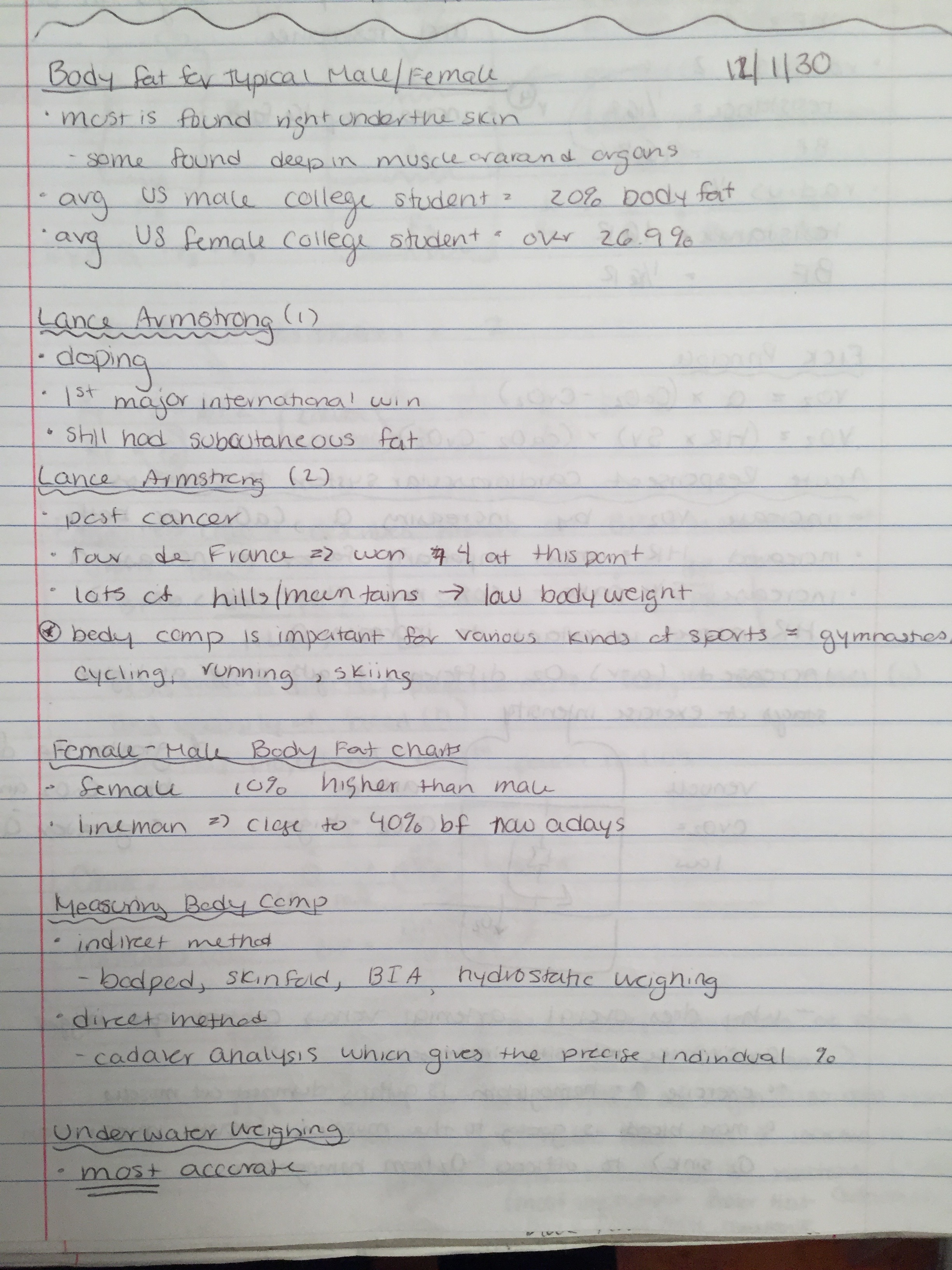 Last Classes of Notes