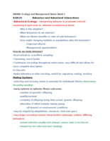 Diversity of Life I Week 5 Notes