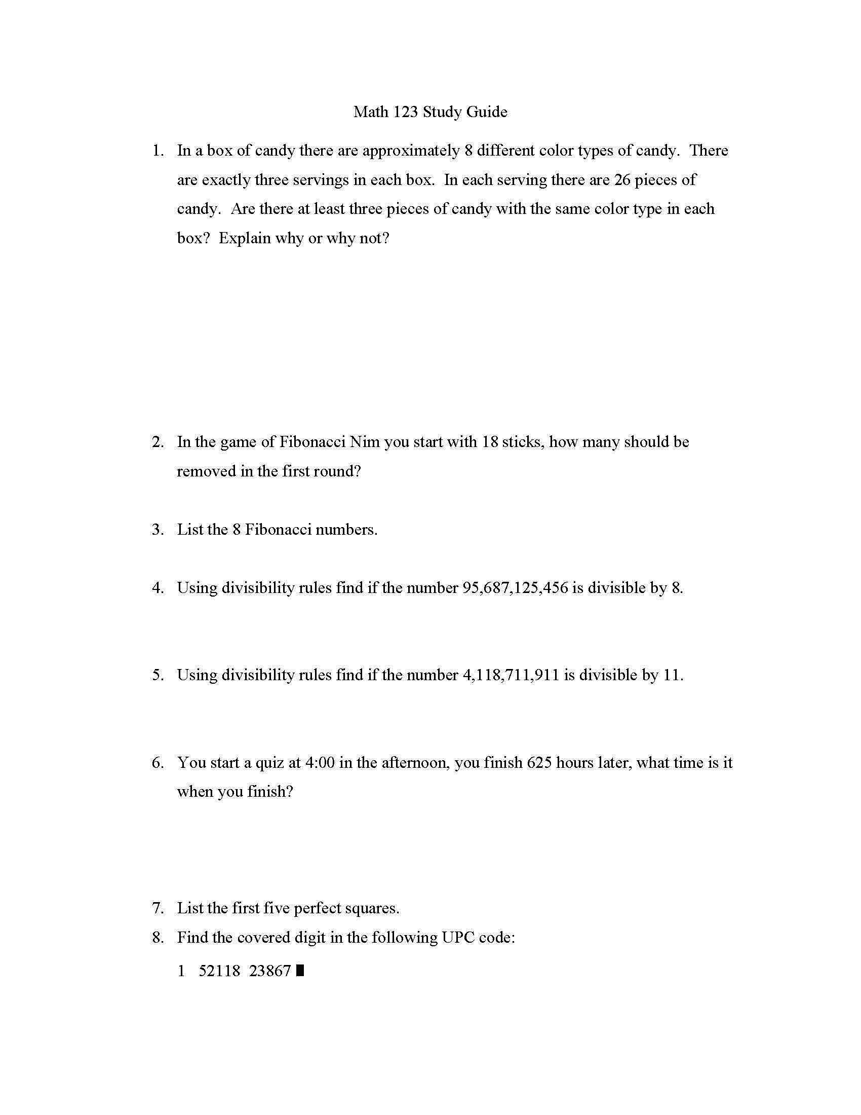 Mathematics Applied to the Modern World