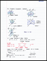 Math 250A, Cylinder & Quadratic Surfaces/Vector Function & Space Curves