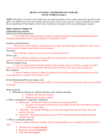 Unit 2 Study Guide- Digestive system & Cellular Respiration