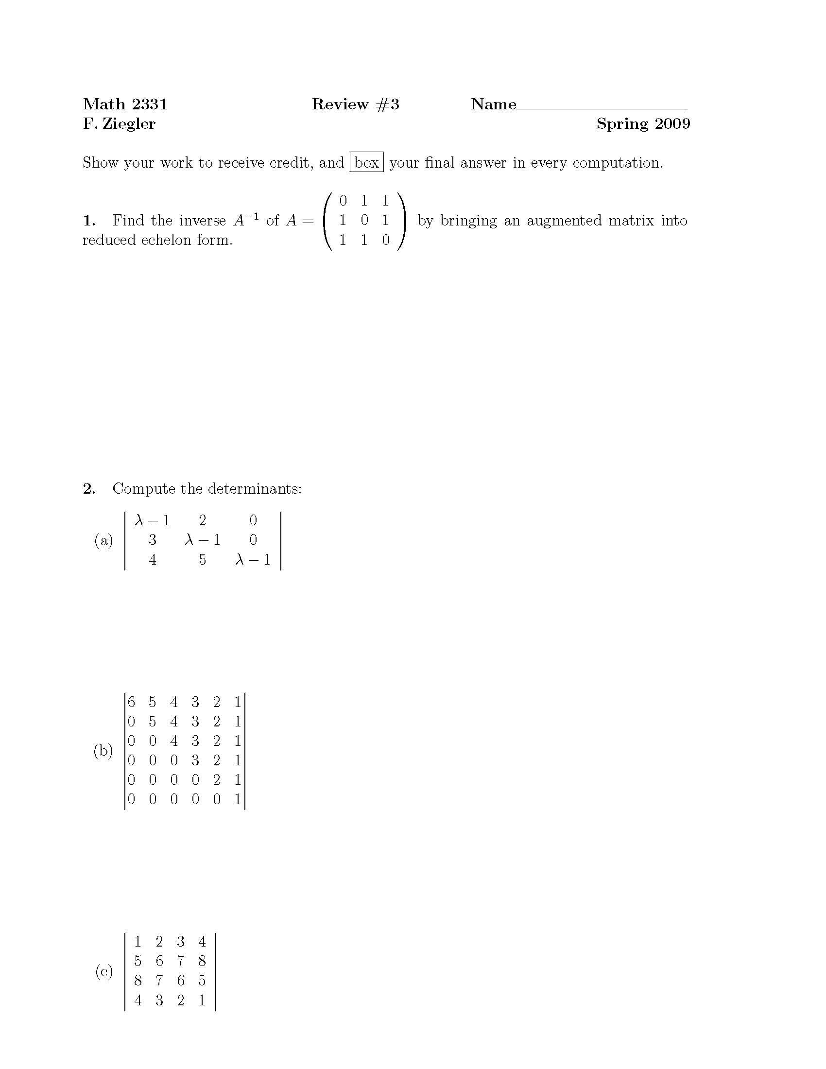 Elementary Linear Algebra
