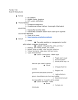 Exam #1 Study Guide