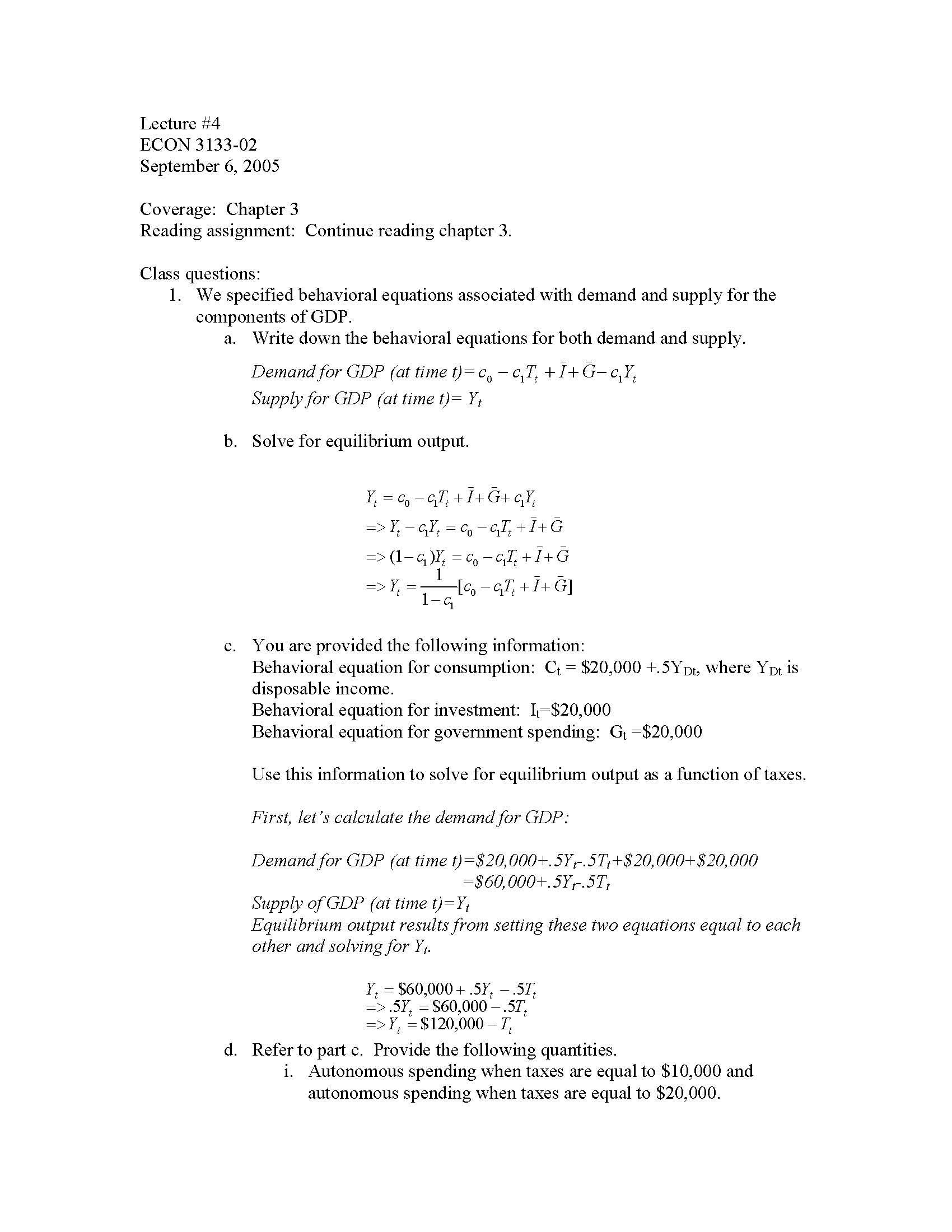 Intermediate Macroeconomic Theory