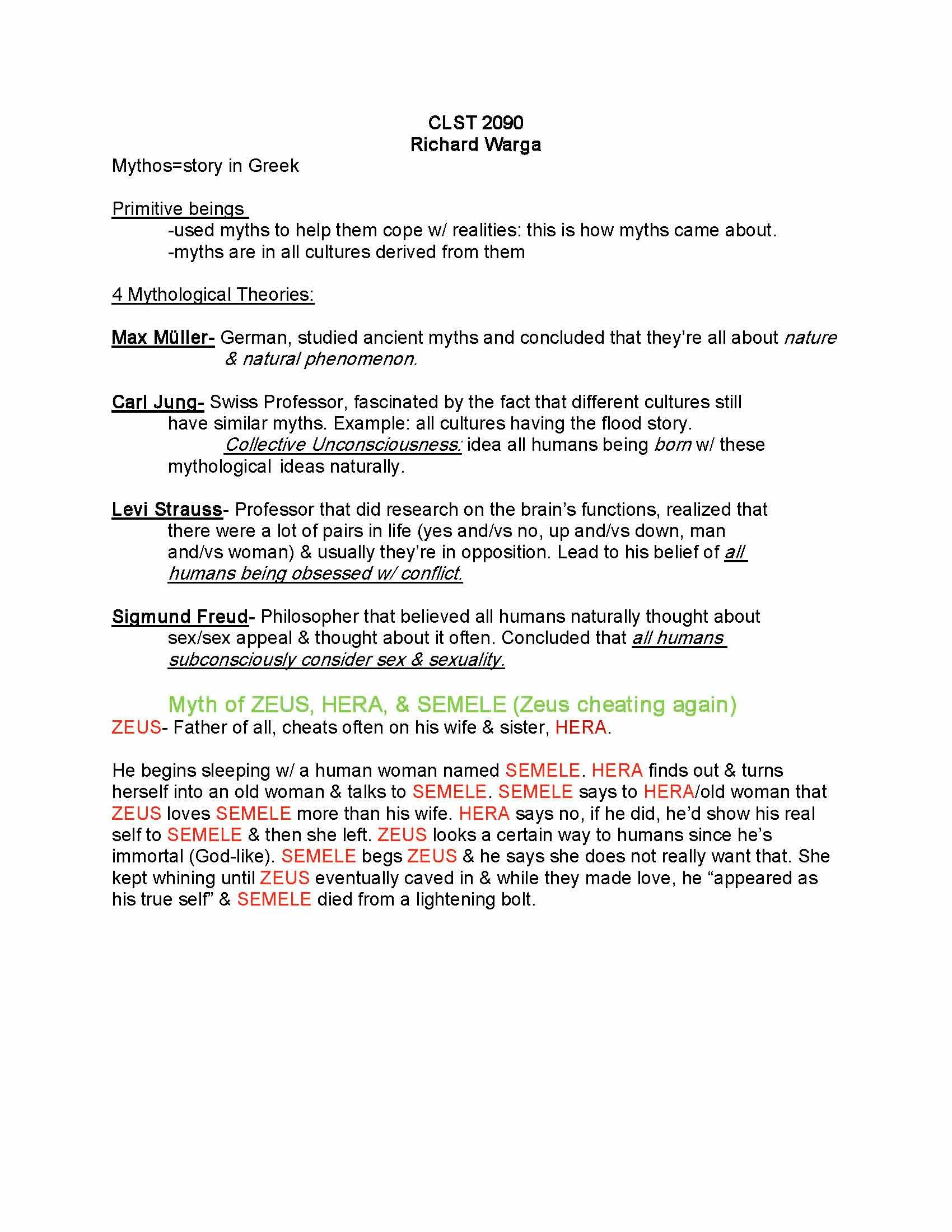 GREEK ROMAN MYTHOL