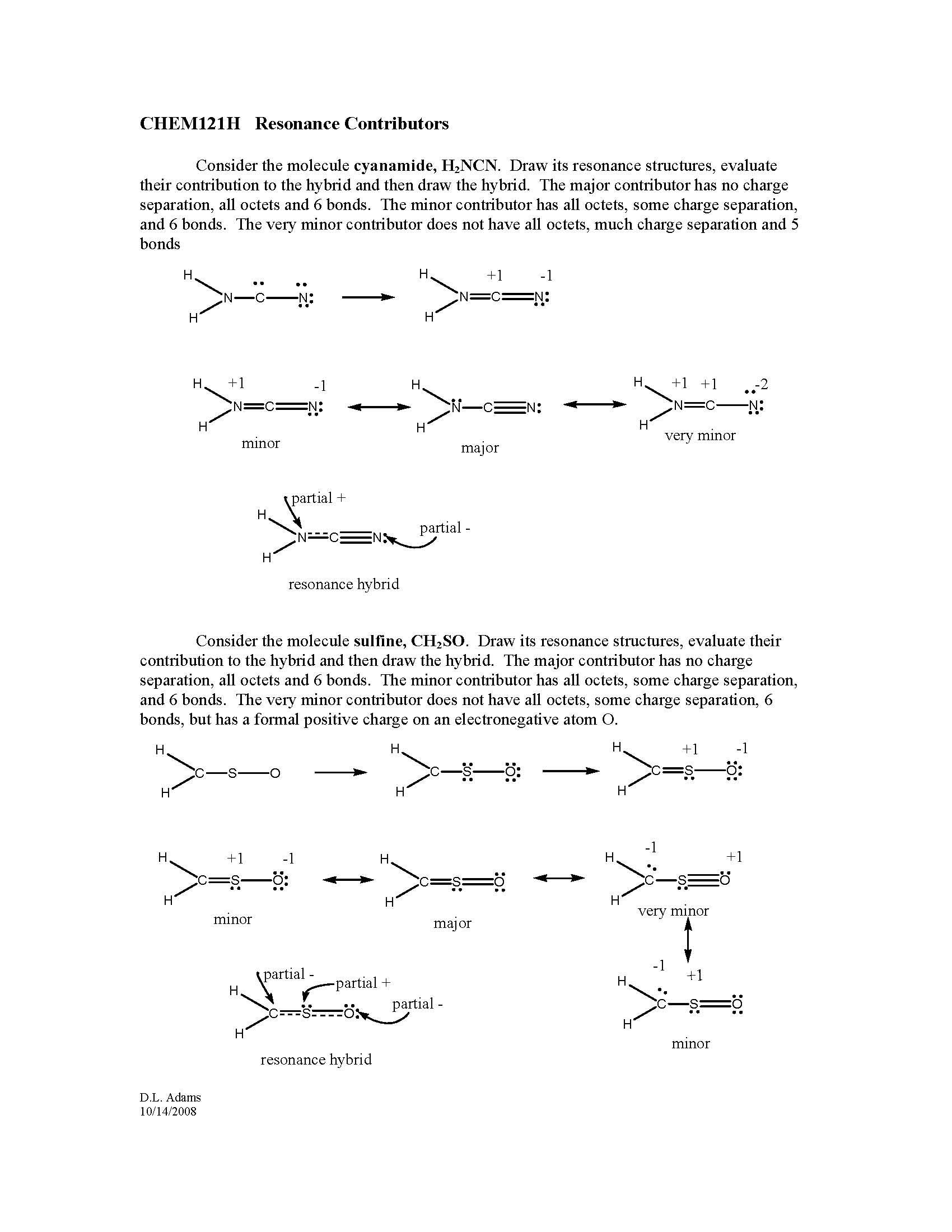 Honors General Chemistry