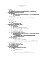 Political Science 21A Week Four Lecture Notes