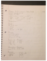 PHYS 115 A: Week #1 Notes