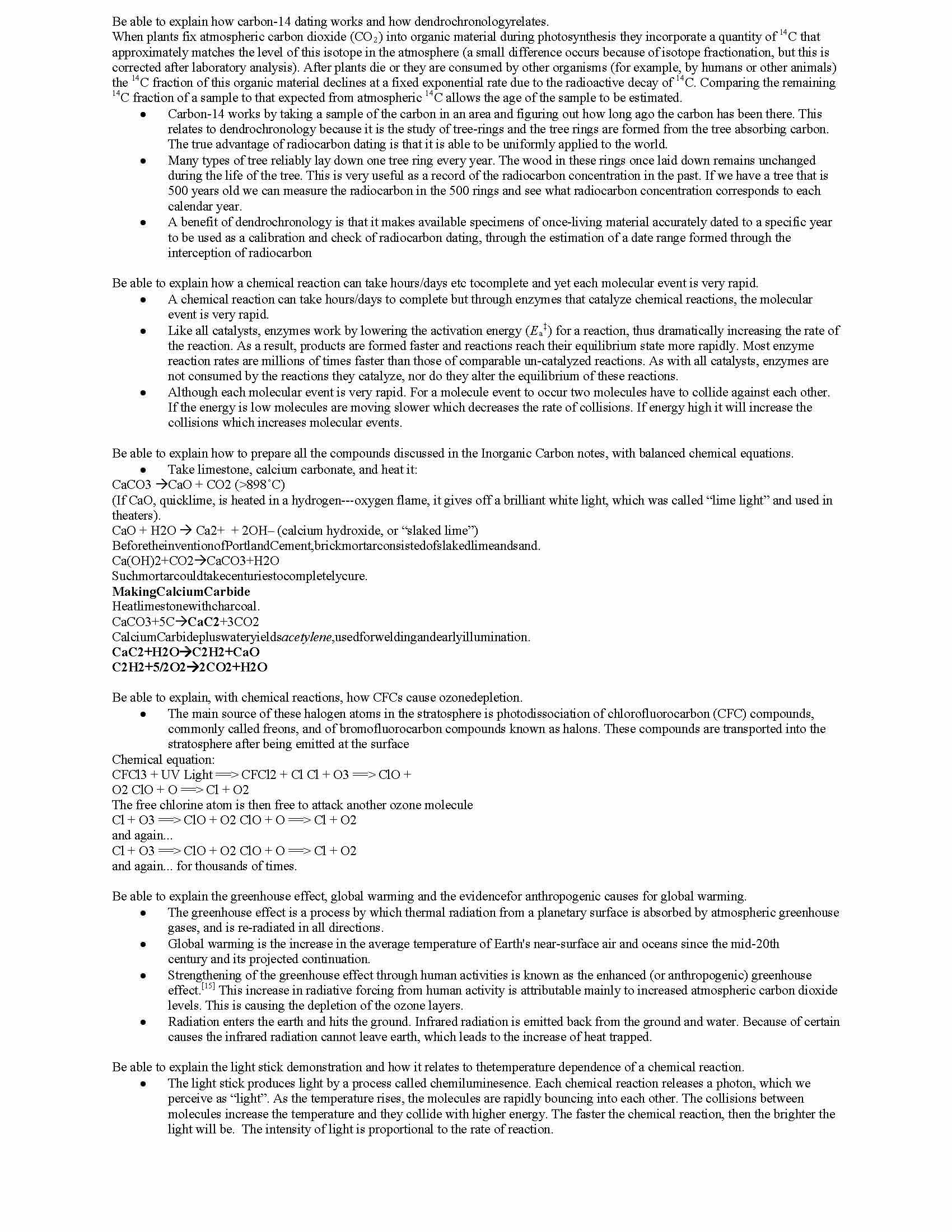 CHEM OF LIFE & ENVIR