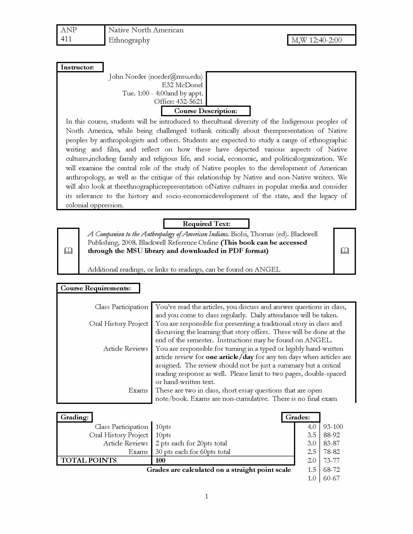 North Amer Indian Ethnography