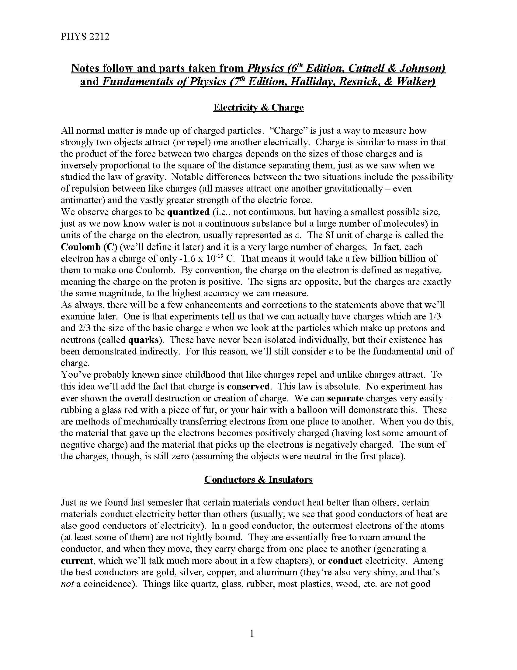 PRINCIPLES OF PHYSICS II