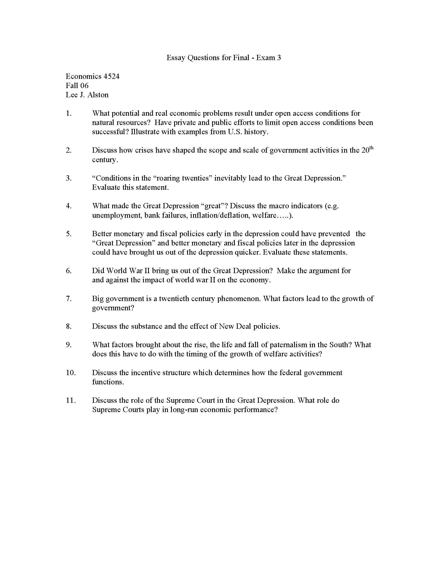 Economic History of the United States