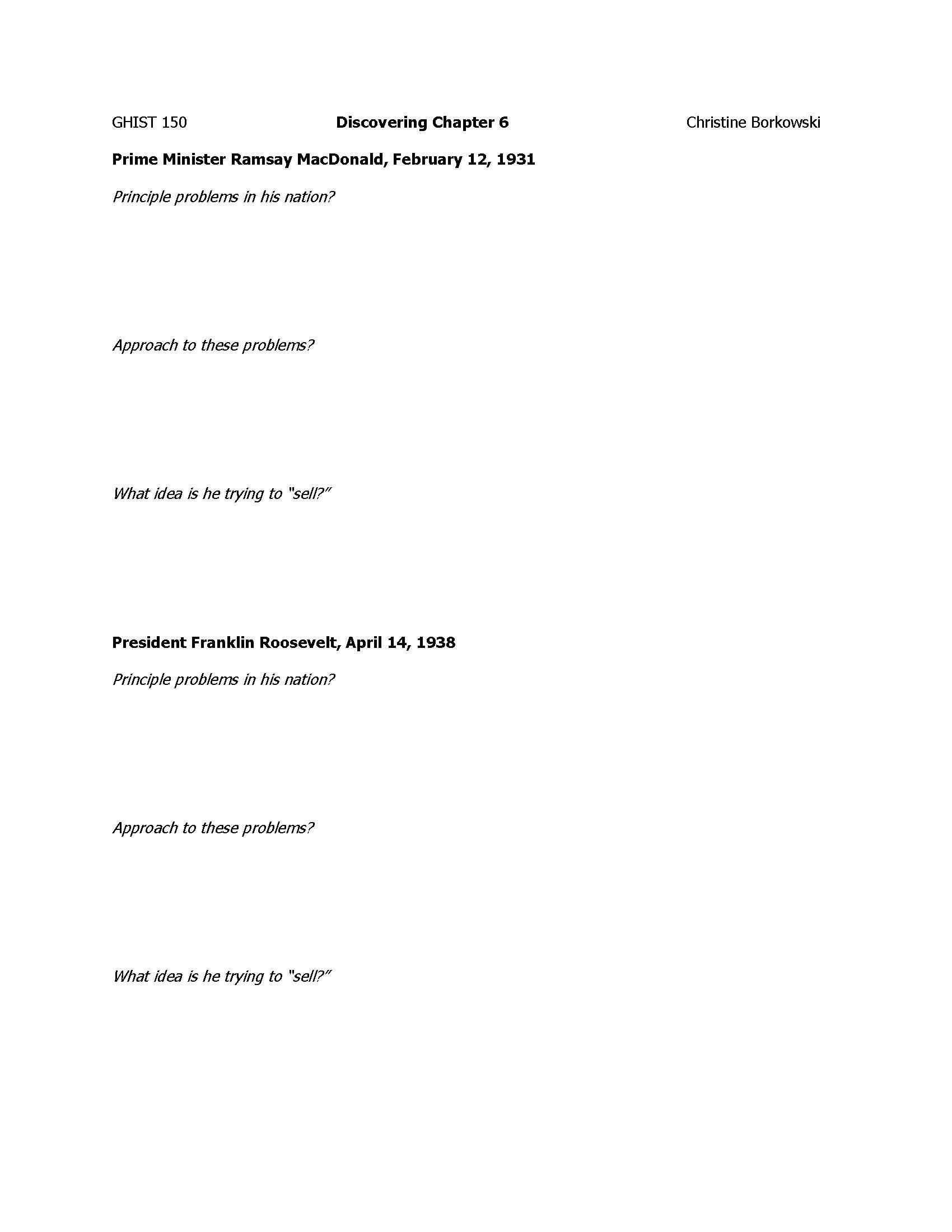 CRITICAL ISSUES IN RECENT GLOBAL HISTORY [C1CT]