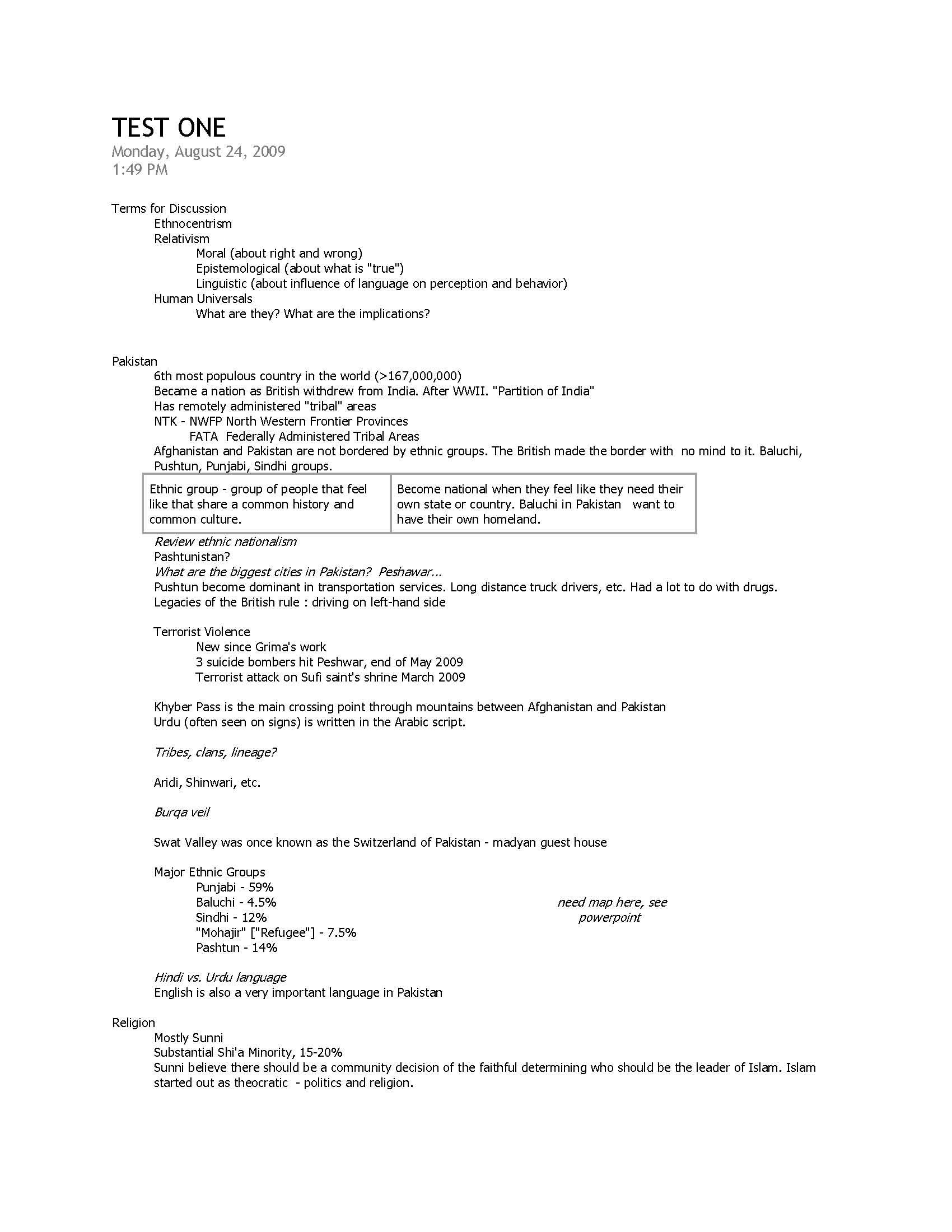 Cultural Anthropology