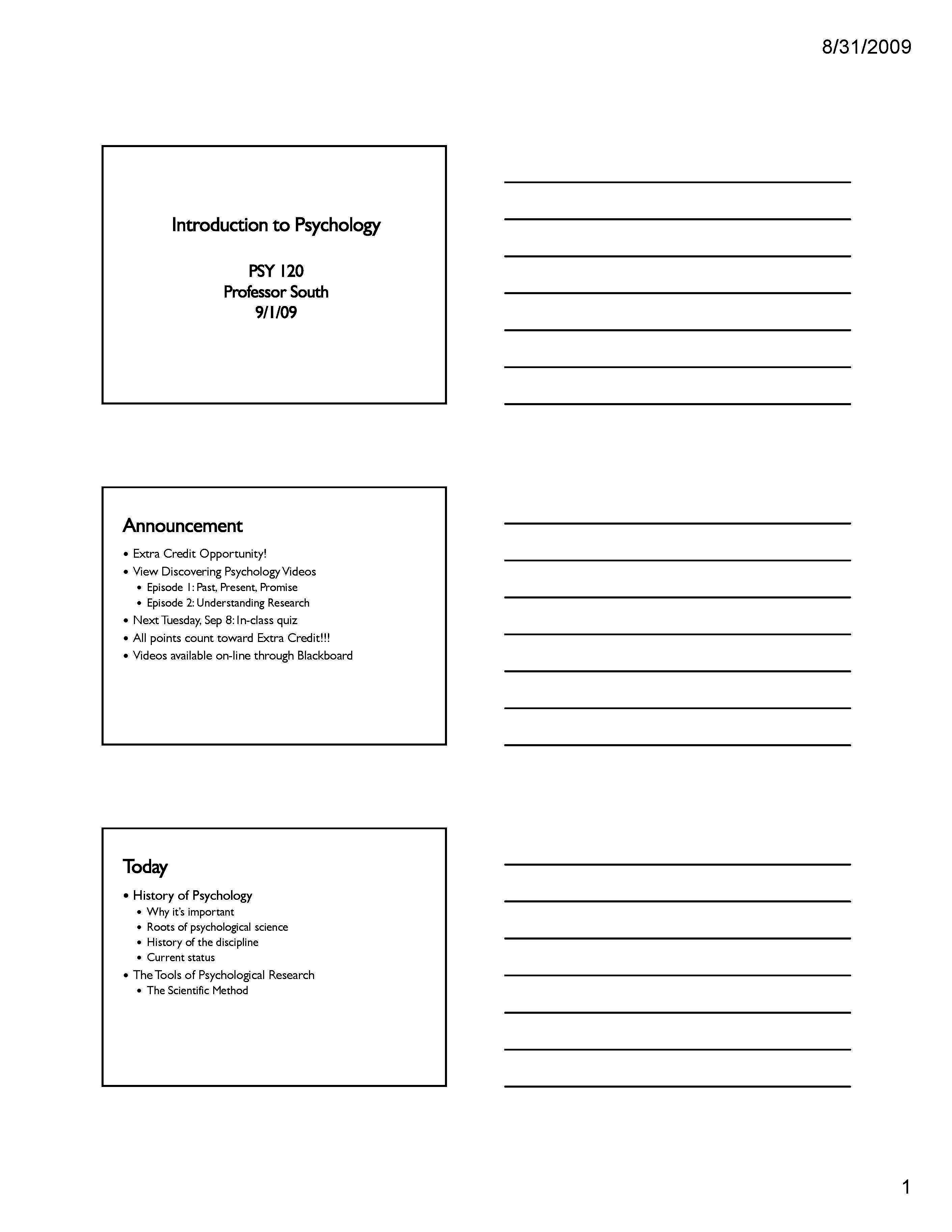 Elementary Psychology