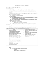 Notes for Classes March 24 & 26