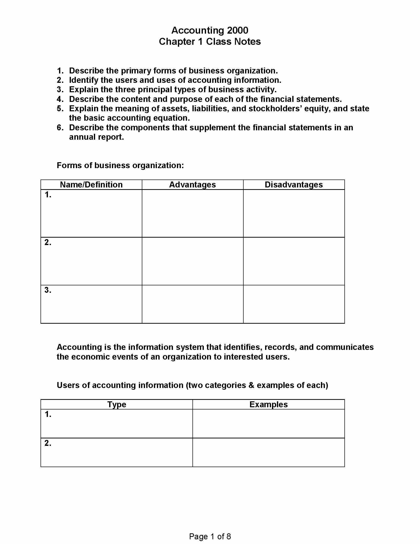 SURVEY OF ACCOUNTING