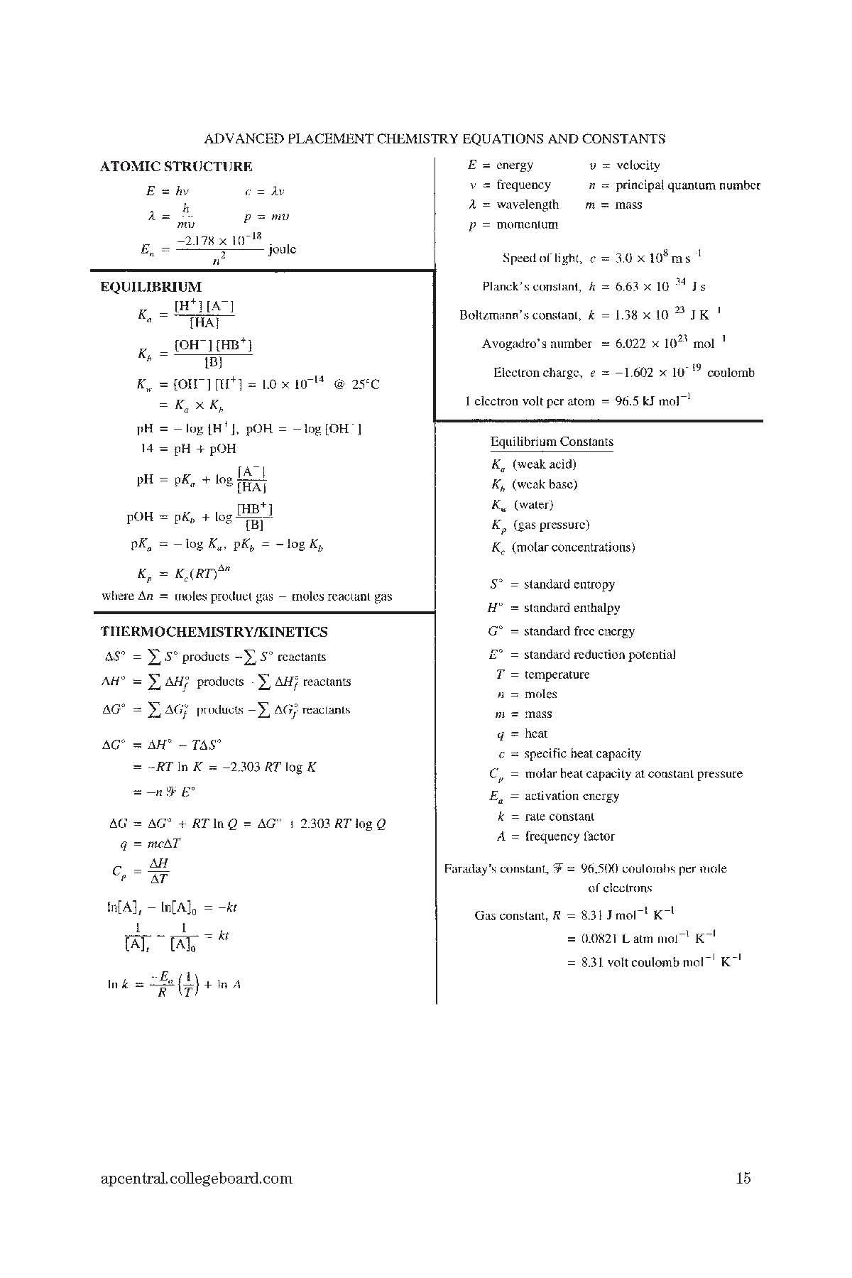 GENERAL CHEMISTRY