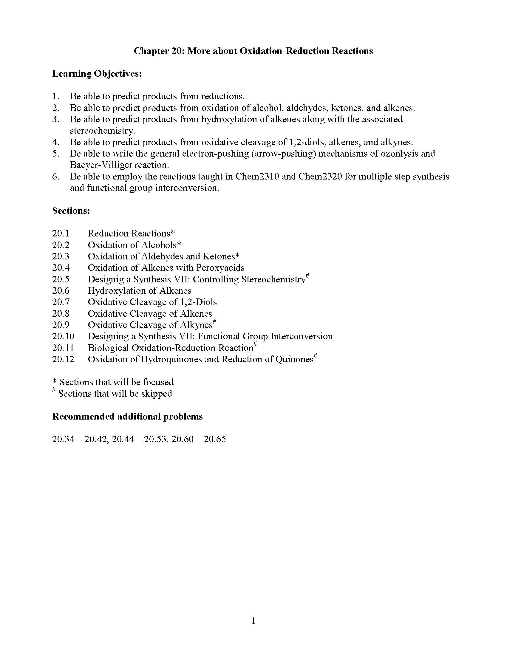 Organic Chemisty II