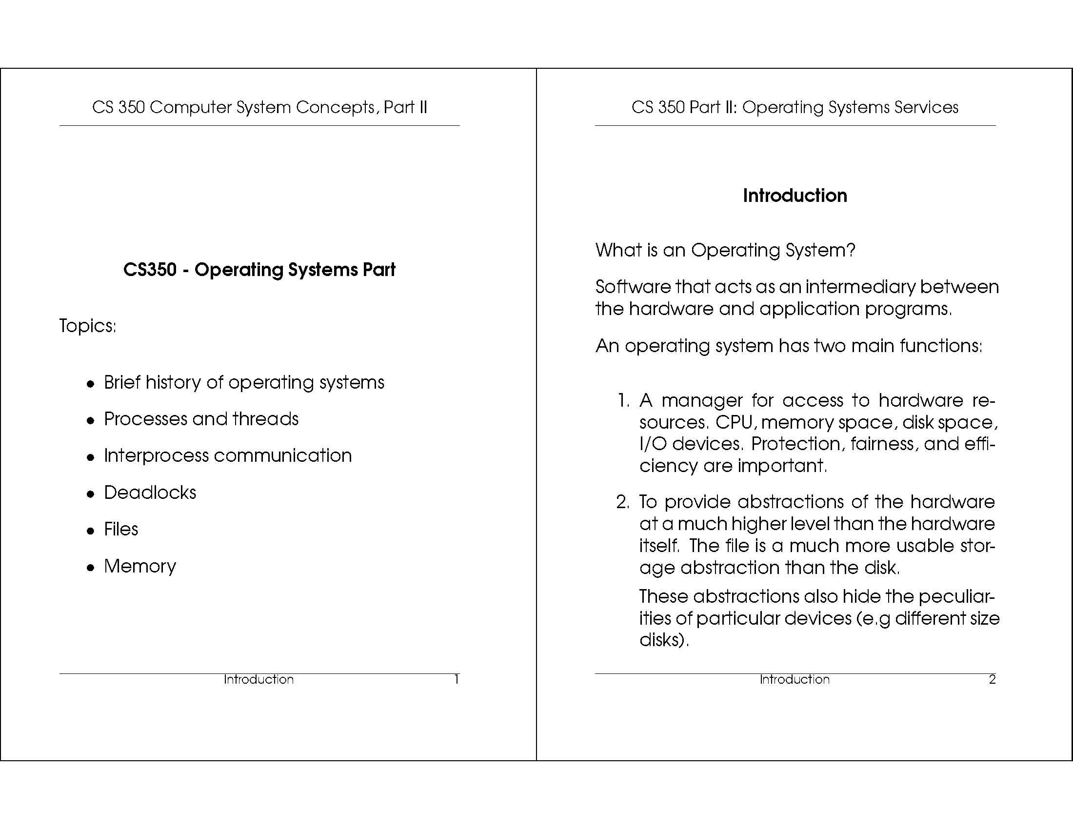 Computer System Concepts