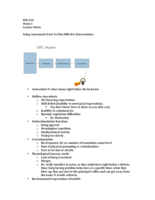 FHS 328 Week 3 Lecture Notes