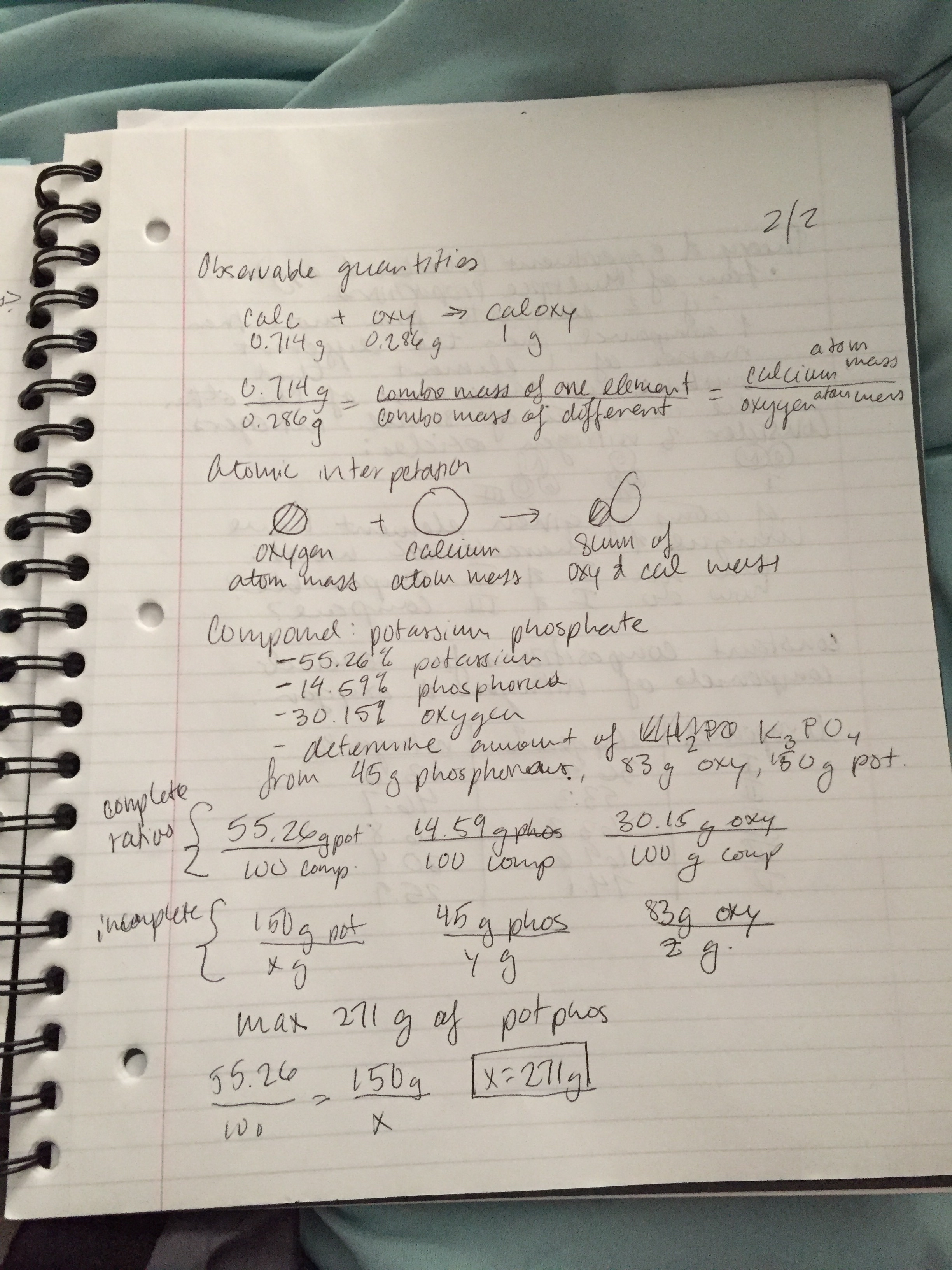 continuation of last week's notes