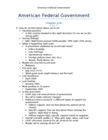 Government: Week one of notes