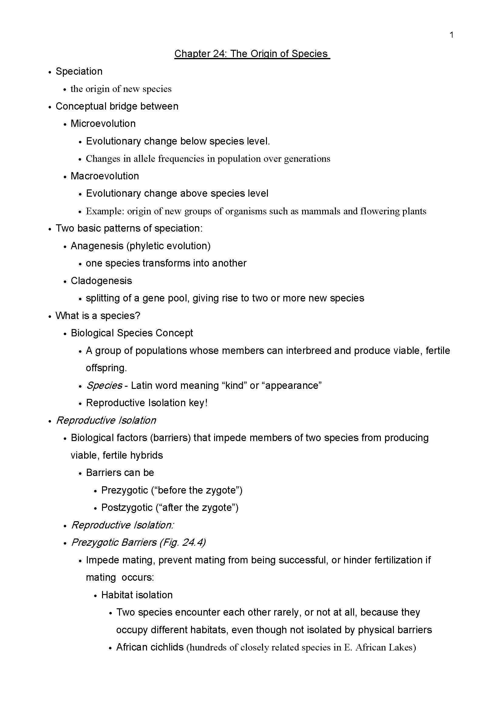 Principles of Biology II