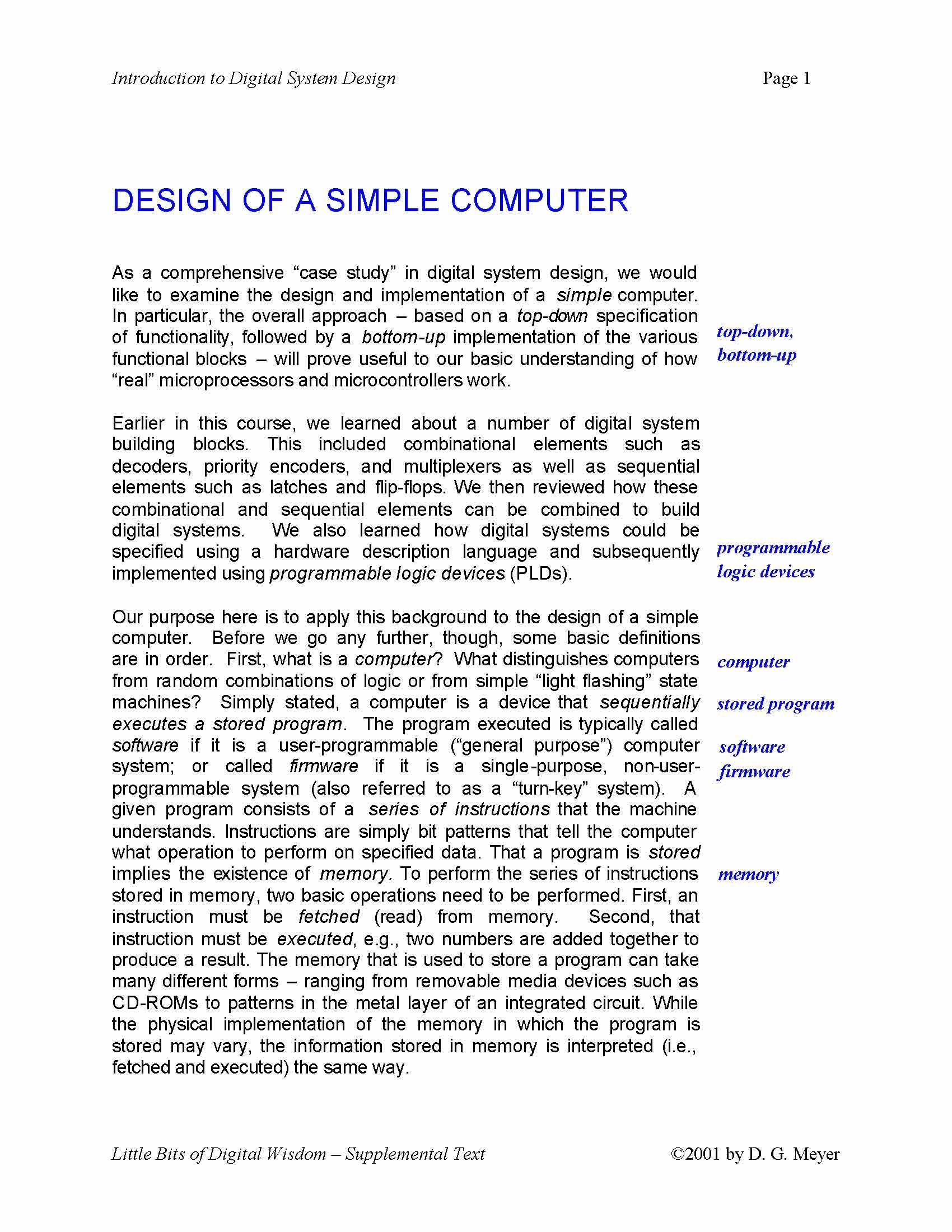 Introduction To Digital System Design