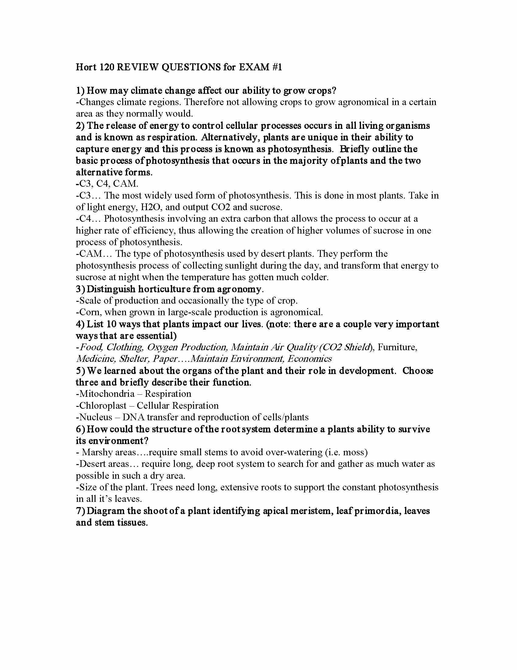 Survey of Horticulture