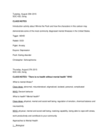 Week 1 Class Notes