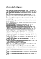 Formulas