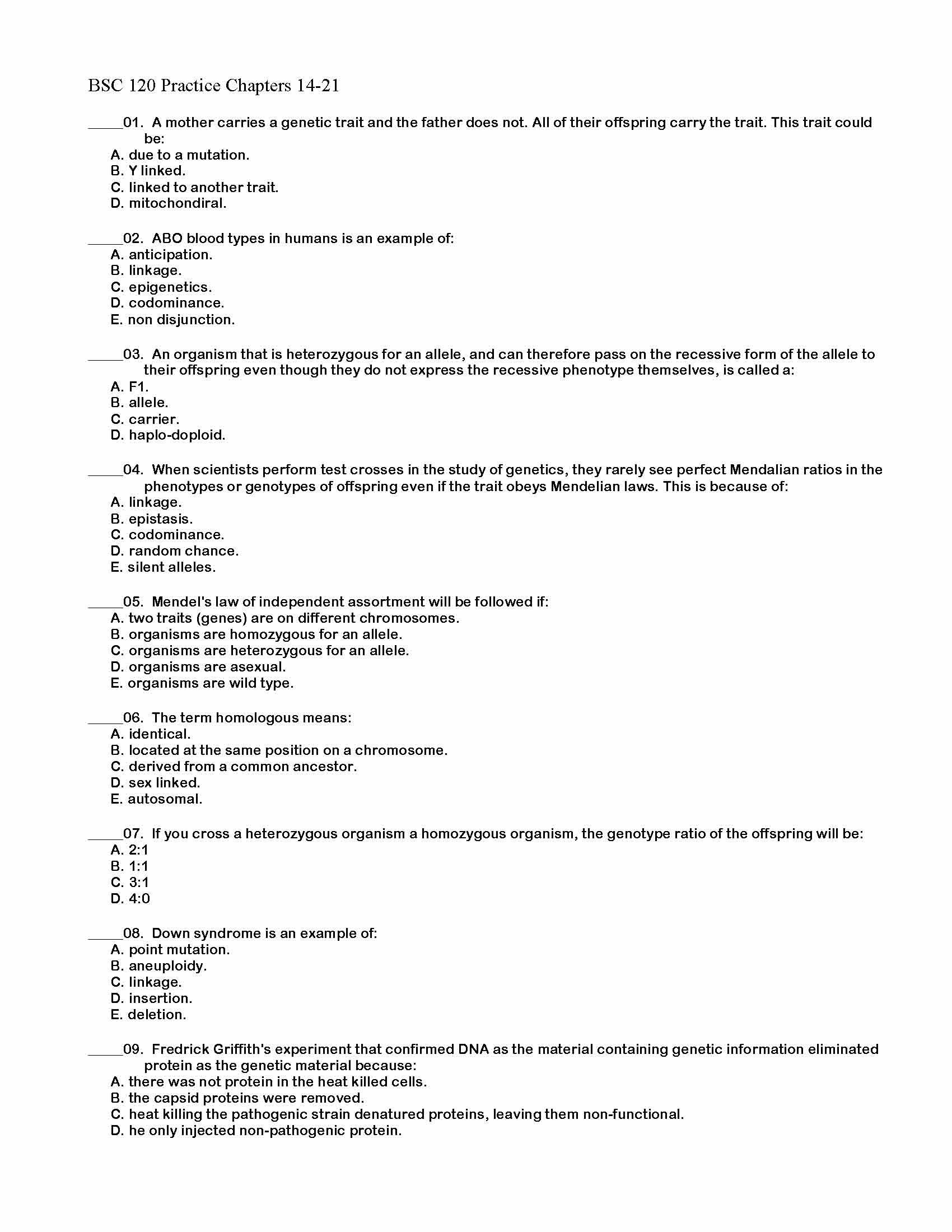 Principles of Biology