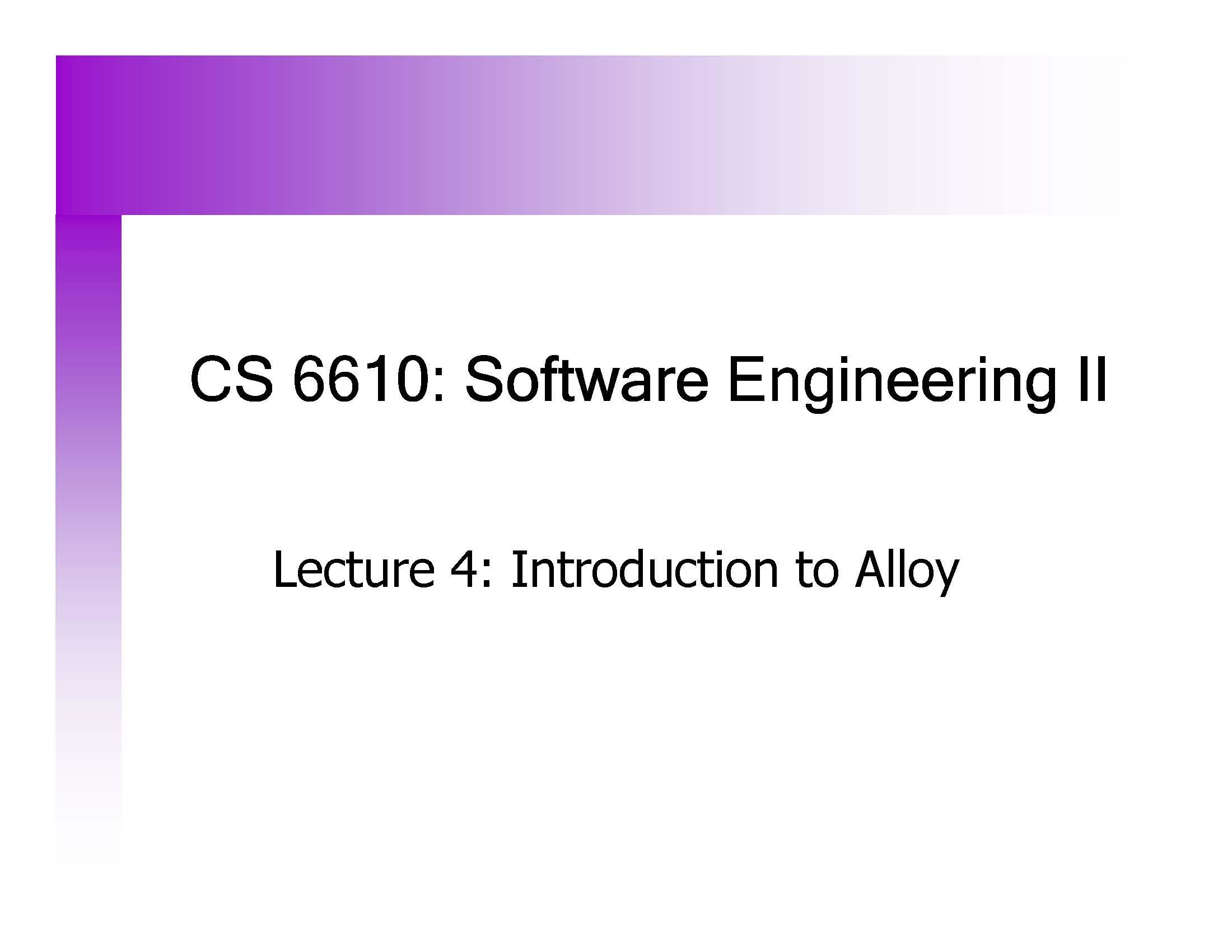 Software Engr II