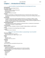 Exam #1 Study Guide