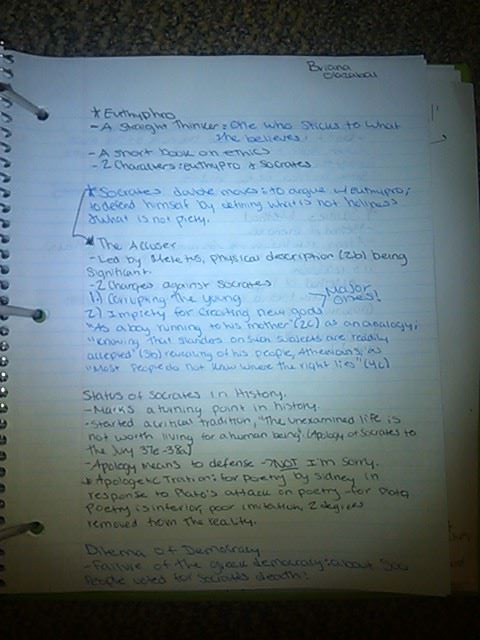 Euthyphro Notes!