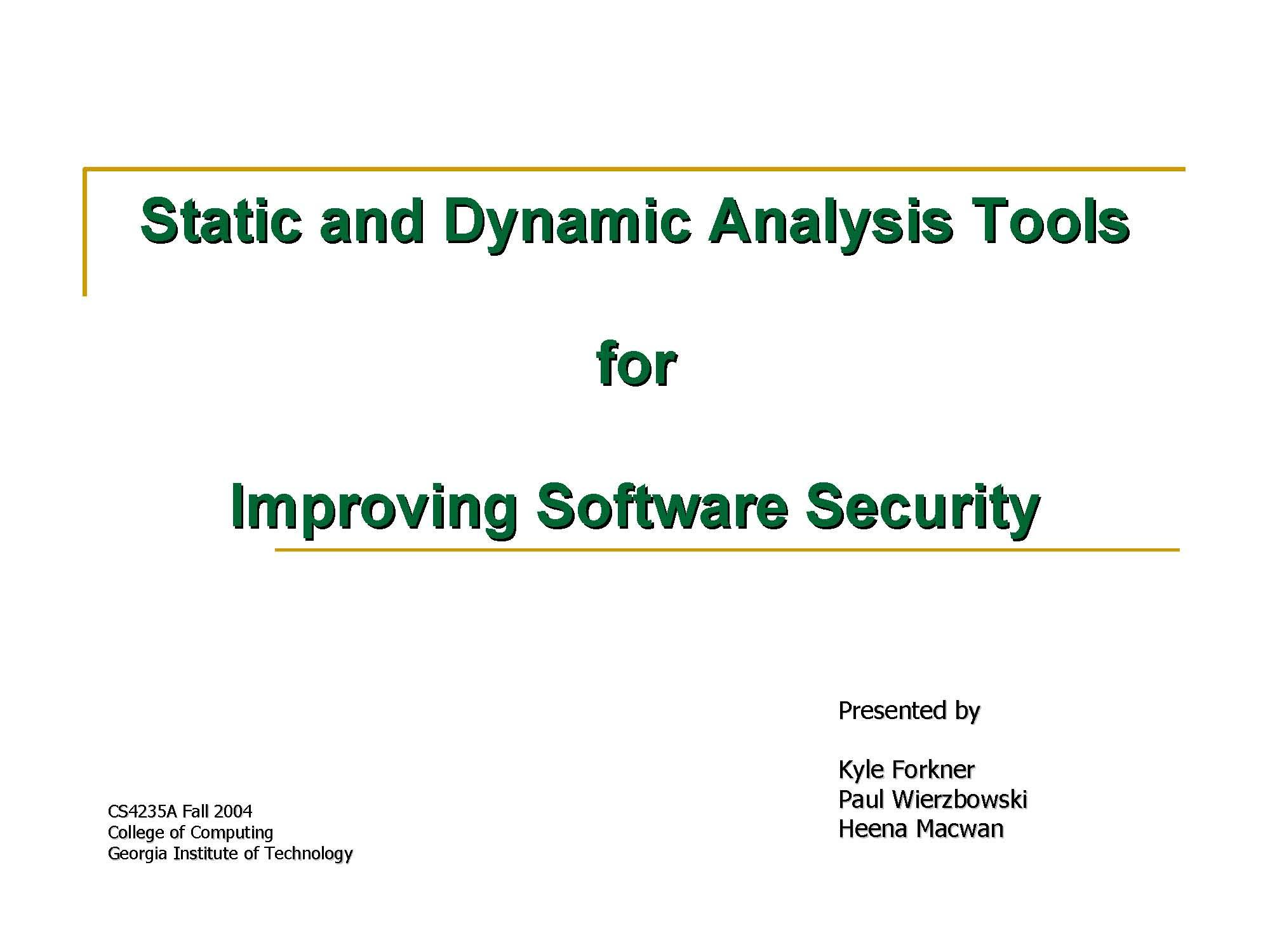 Intro to Info Security