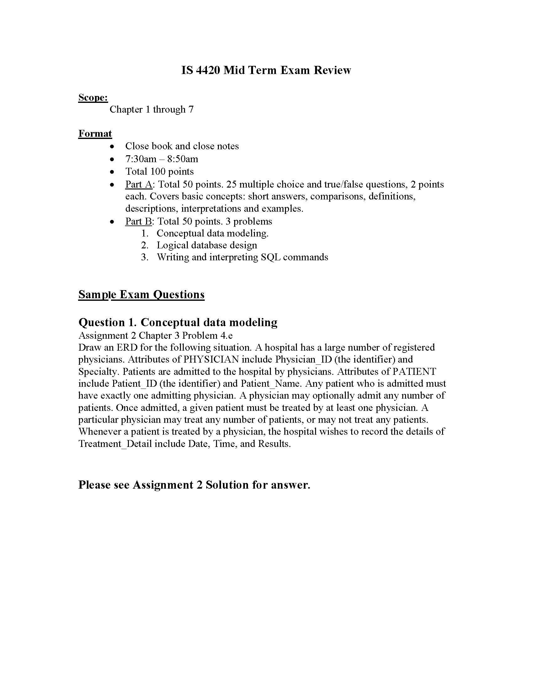Database Fundamentals