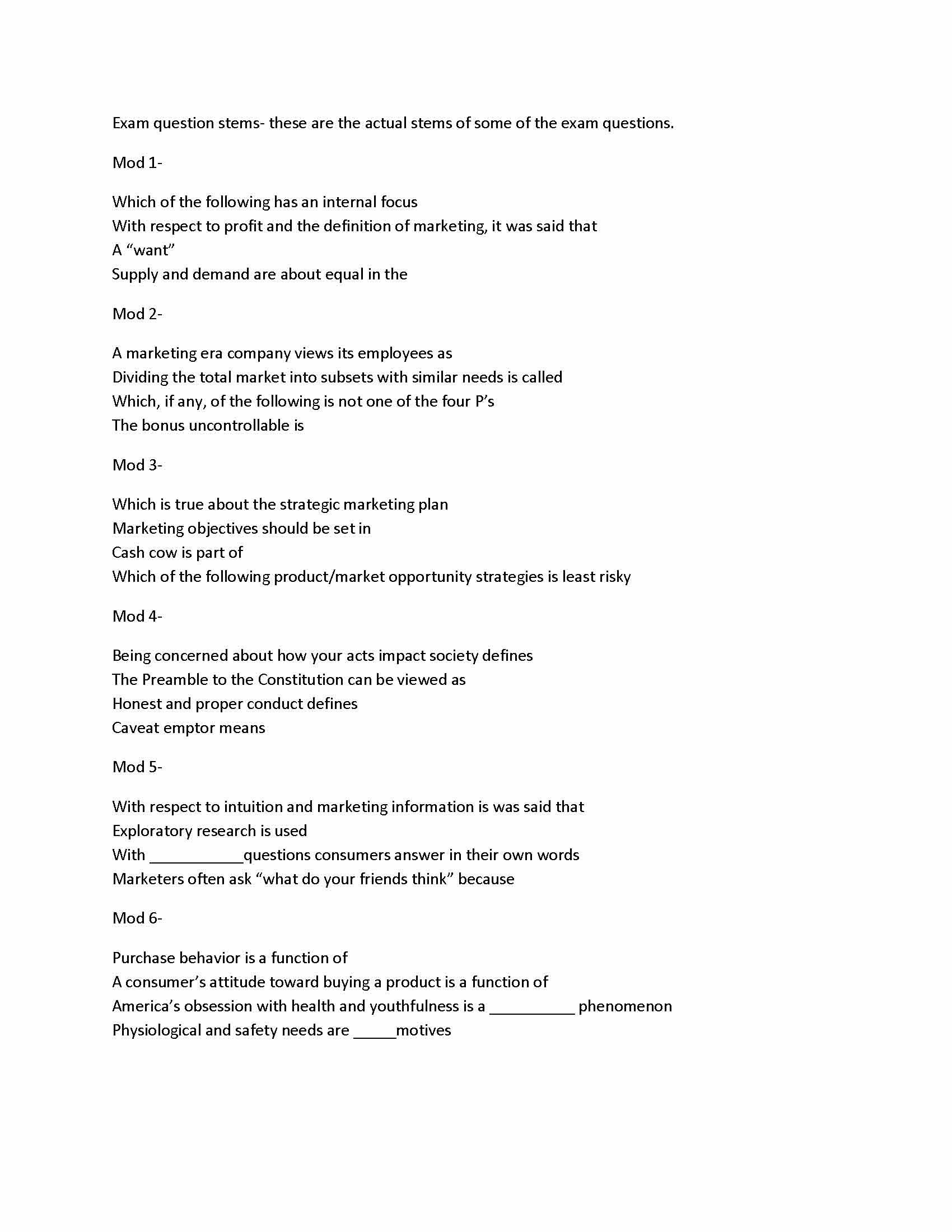 Marketing Principles and Problems