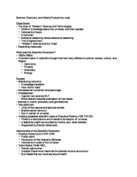 11/10/2015 Notes - Science, Discovery, and West’s Productivity Leap